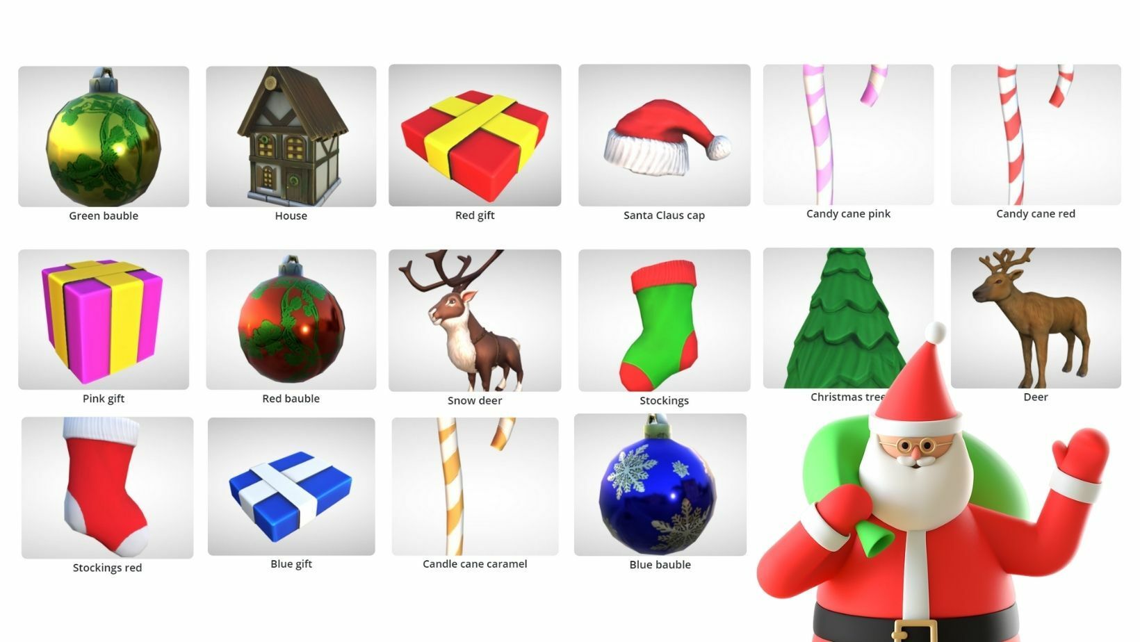 New in MyWebAR: Winter 3D Models
