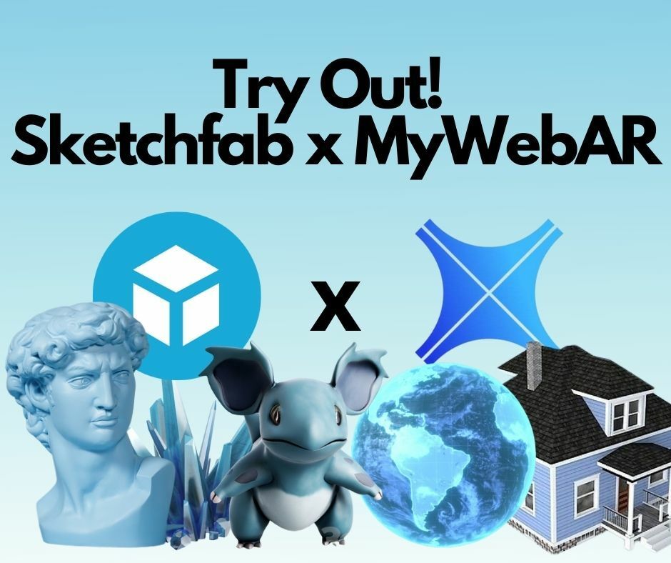 New in MyWebAR: Sketchfab Integration