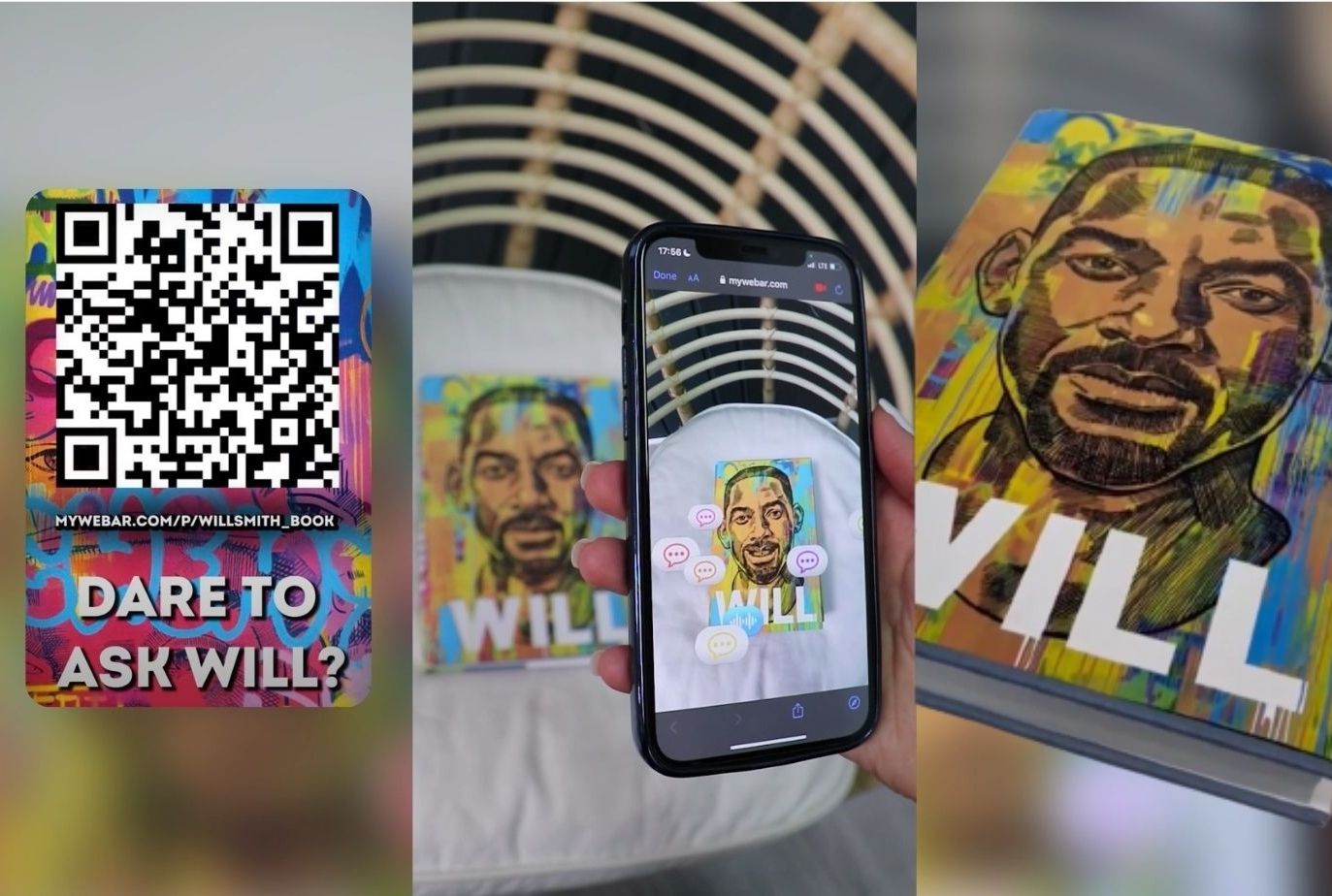 Immersive Book Cover for Will Smith by MyWebAR