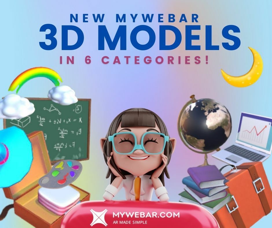 New in MyWebAR: 6 New Categories of 3D Models