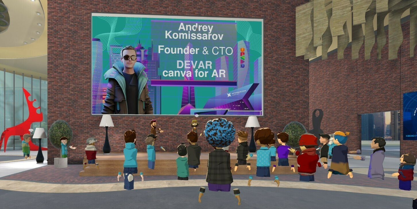 CTO of MyWebAR Andrey Komissarov at Business Conference in the Metaverse