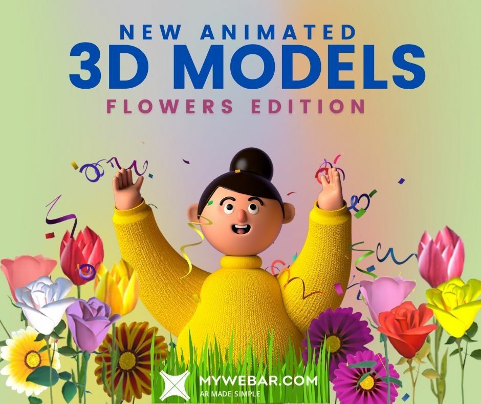 New in MyWebAR: Animated 3D models