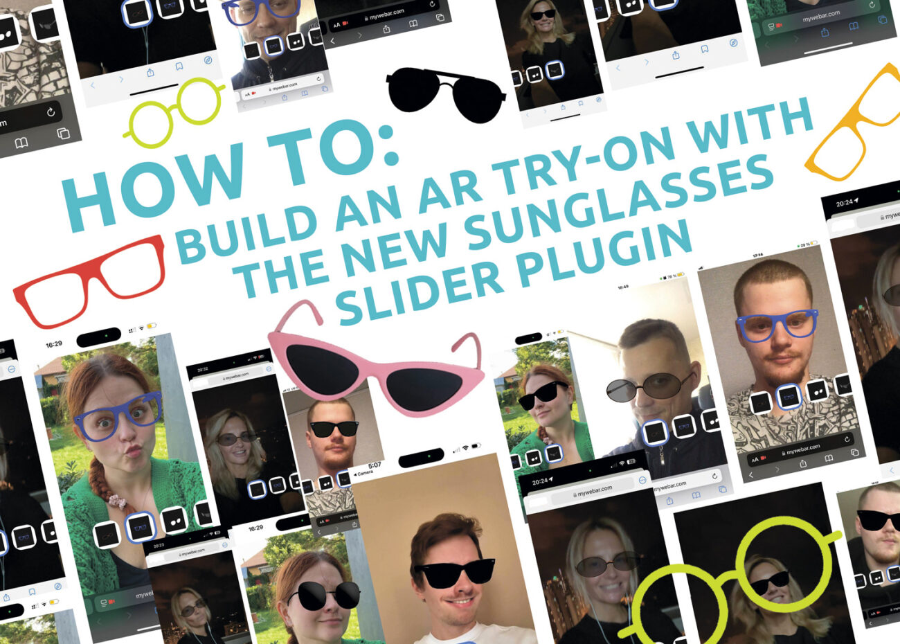 HOW TO: Create an AR try-on with the new Sunglasses Slider plugin